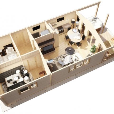 chalet in legno, casette abitabili, CIVETTA