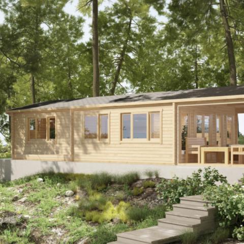 chalet in legno, casette abitabili, CIVETTA