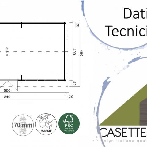 chalet in legno, casette abitabili, LATEMAR 30