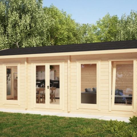 chalet in legno, casette abitabili, LATEMAR 38