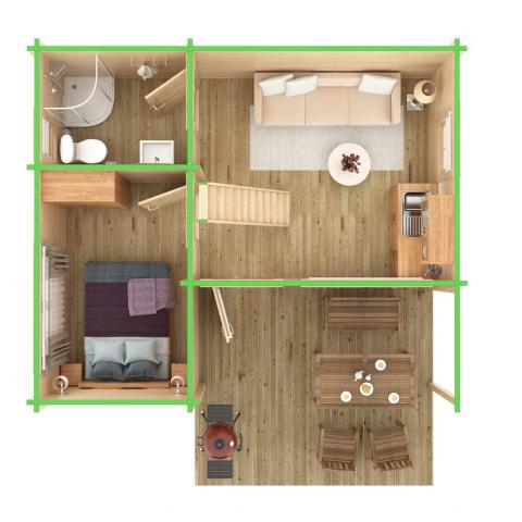 chalet legno BERNINA layout4.jpg chalet in legno, casette abitabili, BERNINA