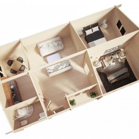 chalet legno MONTEBALDO 3D.jpg chalet in legno, casette abitabili, BALDO