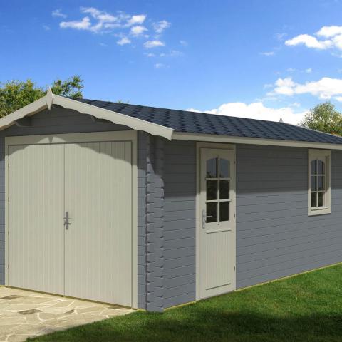 garage in legno, box auto legno, garage prefabbricato, garage blockhouse