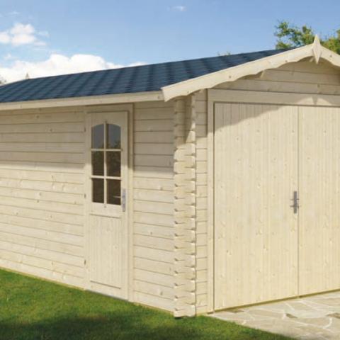 garage in legno, box auto legno, garage prefabbricato, garage blockhouse