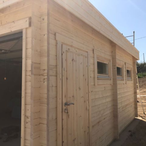 garage in legno, box auto legno, casette italia