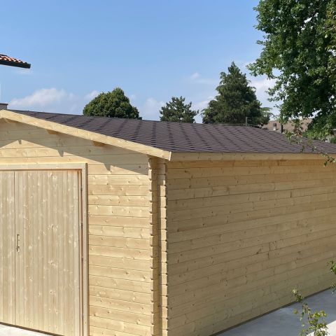 garage in legno, box auto legno, casette italia