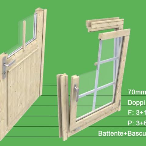 dettaglio finestre T 70mm