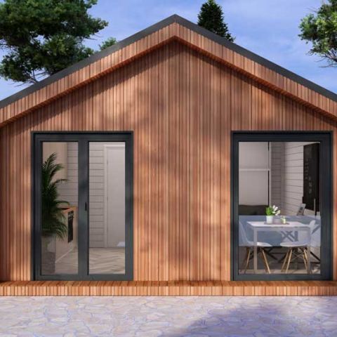 casetta coibentata isolata, casetta isolata abitabile, casa coibentata