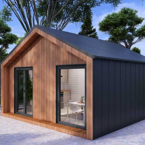 casetta coibentata isolata, casetta isolata abitabile, casa coibentata