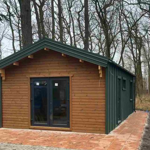 casetta coibentata isolata, casetta isolata abitabile, casa coibentata