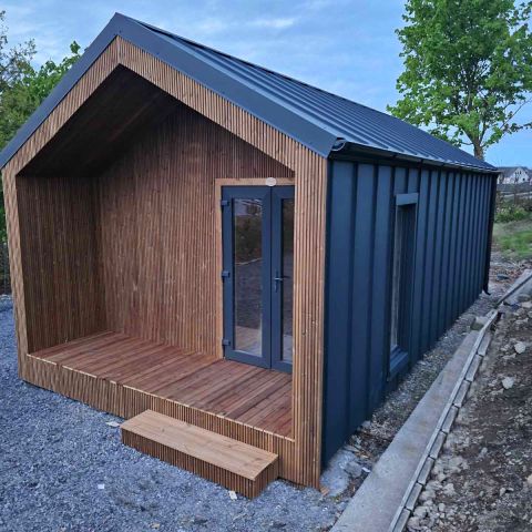 casetta coibentata isolata, casetta isolata abitabile, casa coibentata