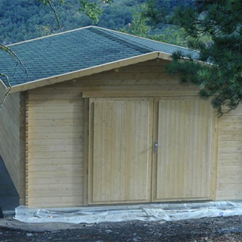 garage in legno, box auto legno, garage prefabbricato, garage blockhouse
