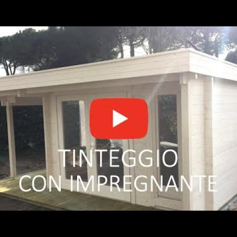 Preview image for the video "Come tinteggiare con impregnante una casetta in legno blockhouse". Preview image for the video "Come tinteggiare con impregnante una casetta in legno blockhouse".
